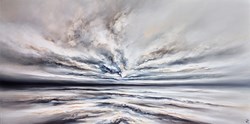 Winter Coast by Chris and Steve Rocks - Original Painting on Box Canvas sized 48x24 inches. Available from Whitewall Galleries